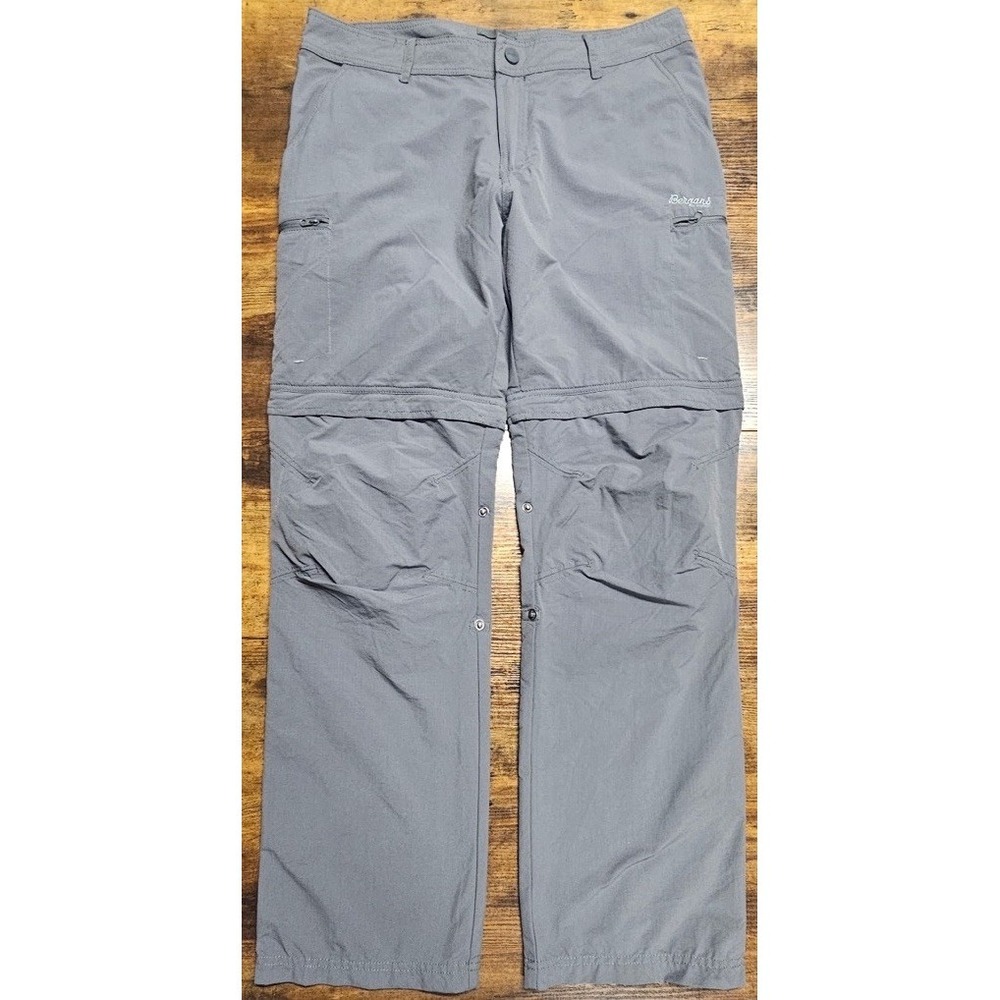 Bergans Of Norway Women's Detachable Convertible‎ Gray Pants Large Camp Trail